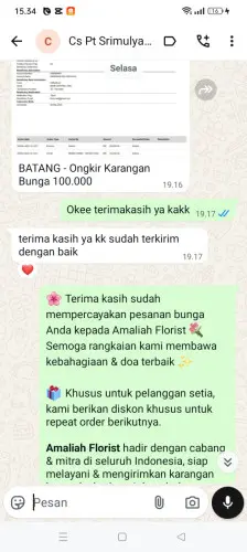 Testimonial Papan Bunga uluwatu