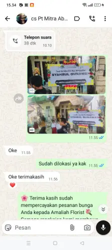 Testimonial Papan Bunga uluwatu