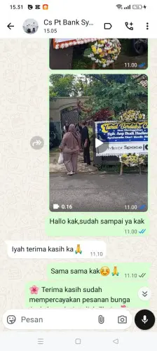 Testimonial Papan Bunga uluwatu